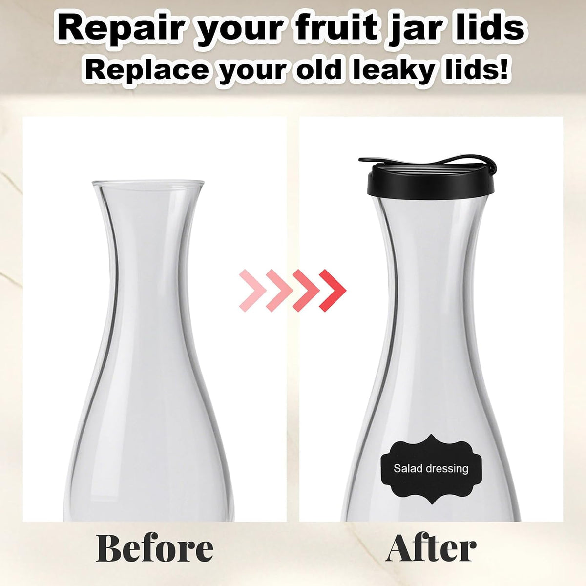 2pcs Salad Cruet Top Replacement Lids for Good Seasons
