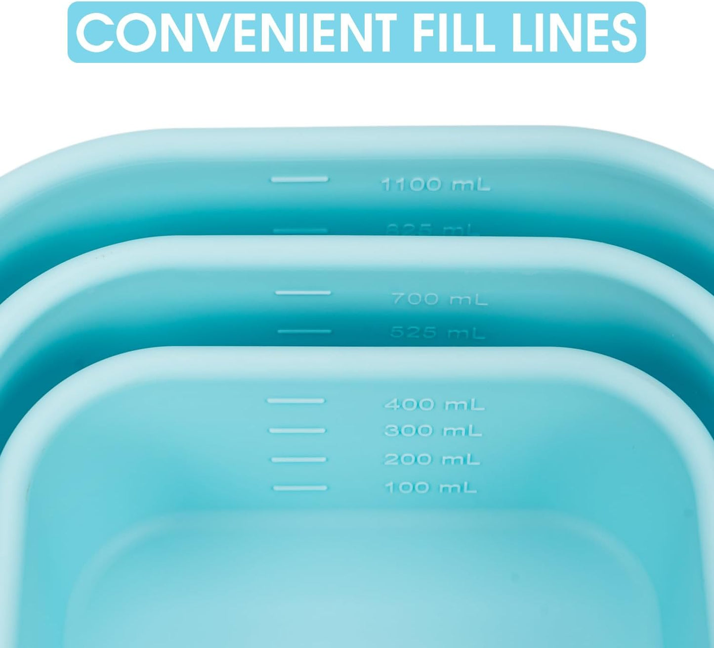 100% Silicone Food Storage Containers with Lids, 8 Pack, 10oz to 51oz, Reusable Leakproof Nesting & Stackable Silicone Bento Lunch Box, Microwave Freezer Dishwasher Oven Safe, BPA Free, Slate Green