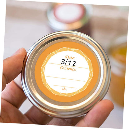 60pcs Waterproof Blank Date Labels for Food Storage Removable Bottle Stickers Portable Handwriting Stickers for Kitchen and Office Use