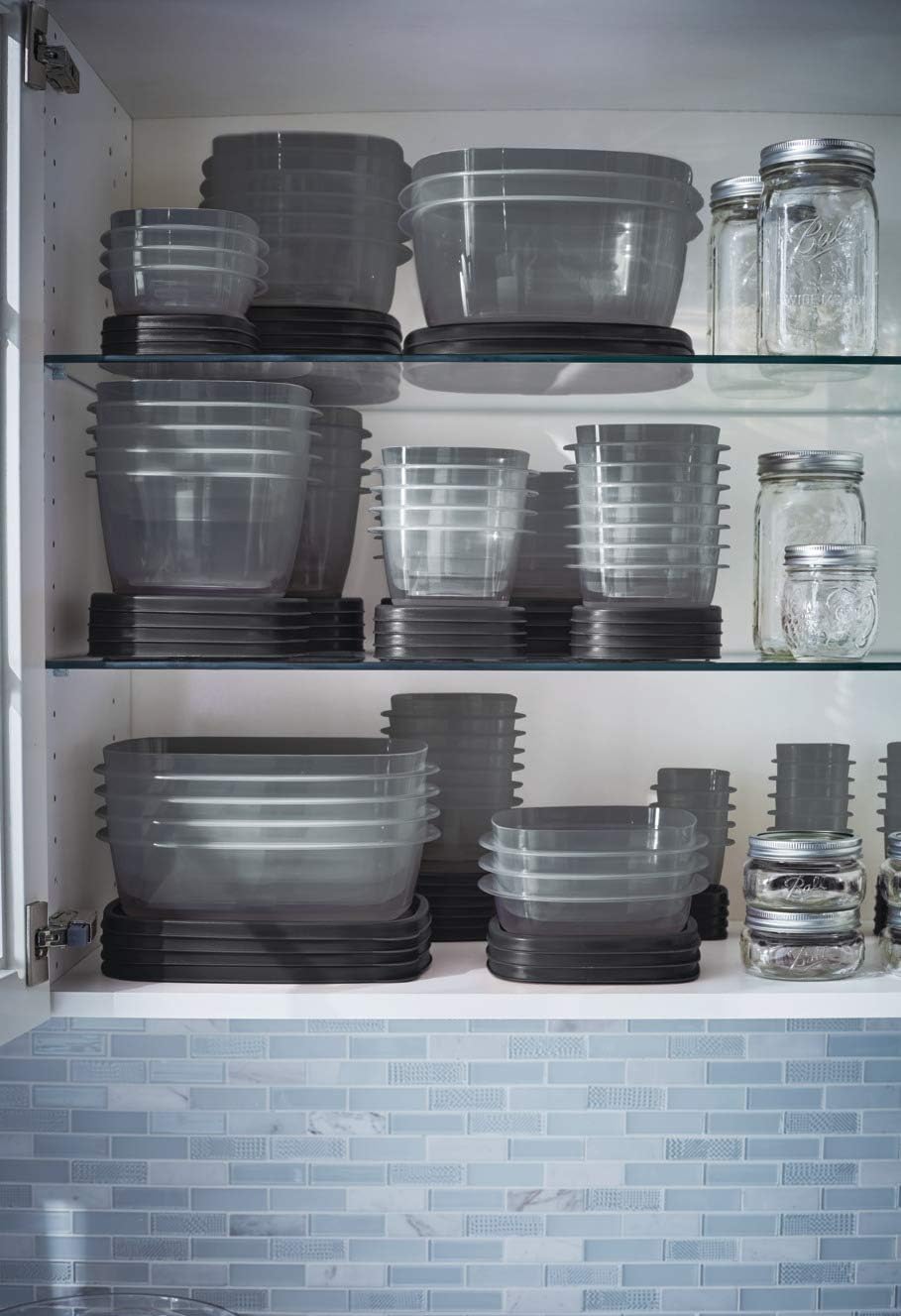 Rubbermaid EasyFindLids Meal Prep Containers 5.1 Cup Red