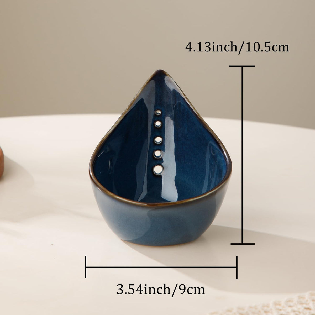 Herb Stripper Bowl, Ceramic Herb Peeling Bowl, Herbs Leaf Stripping Tool