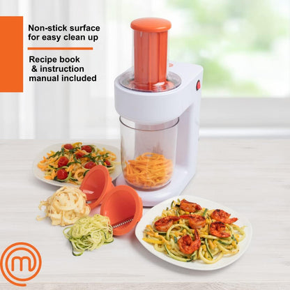 MasterChef Electric Spiralizer- 3in1 Vegetable Noodle, Homemade Pasta Maker