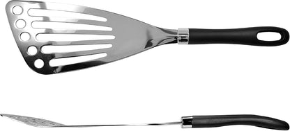 Left Handed Fish Spatula Stainless Steel Egg Flipper 12” | Fish Turner Spatula Slotted Turner Utensils Seki Japan