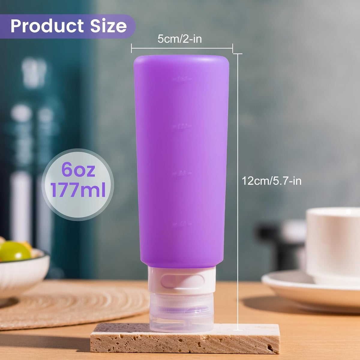 MICEBAY 2 oz Condiment Squeeze Bottles, Leakproof Salad Dressing Container