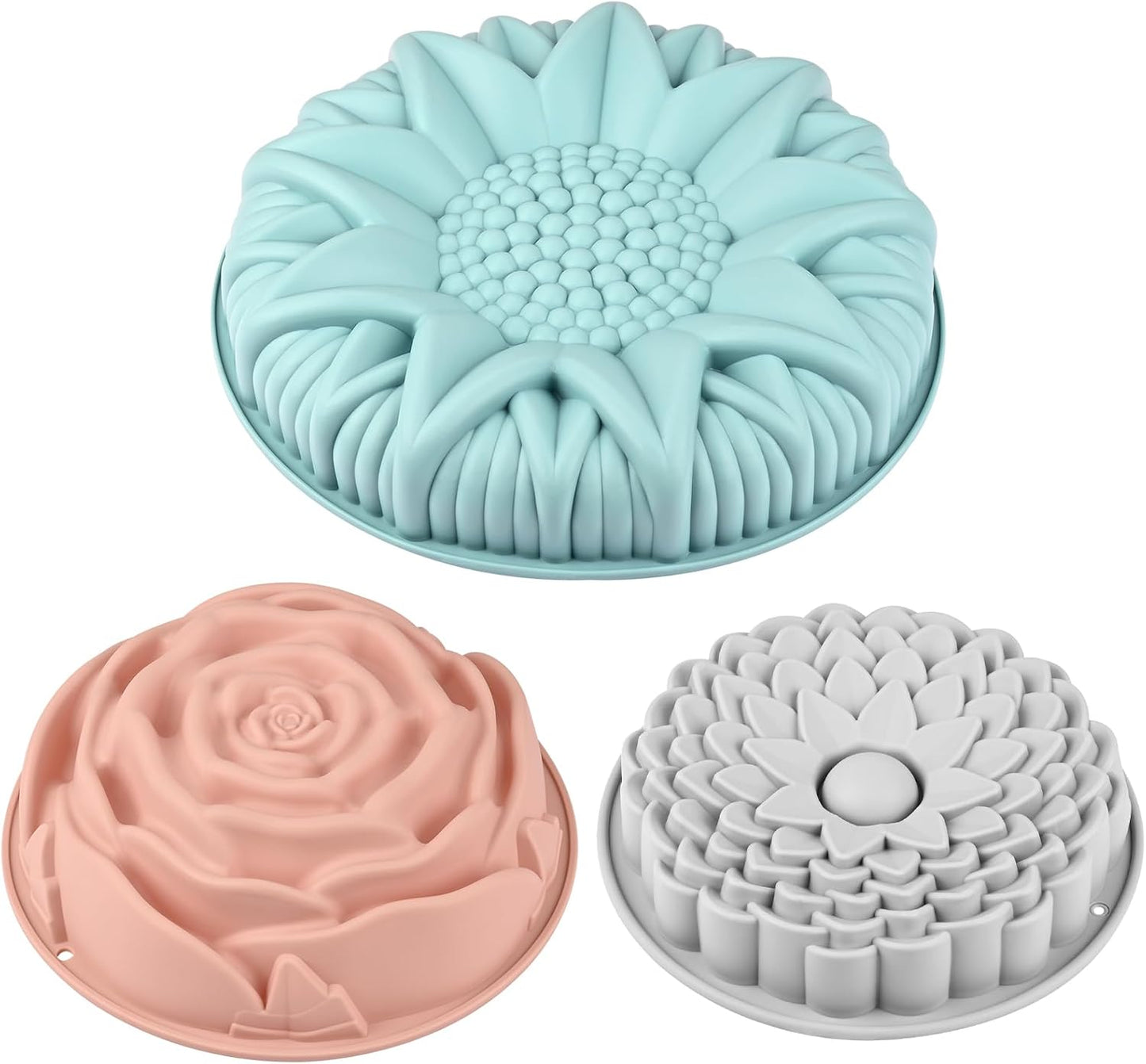 Sakolla 2 Pack Silicone Egg Bite Molds for Air Fryer, Nonstick 7 Cups Air Fryer Muffin Pan for Baking Egg Bite, Mini Muffins, Tart, Mini Cupcake and Quiche (Pink + Green)