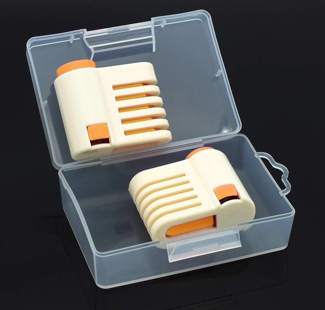 Yorwe 2PCS Cake Slicer Leveler, 5 Layers Bread & Toast Cutter (Rose Red)