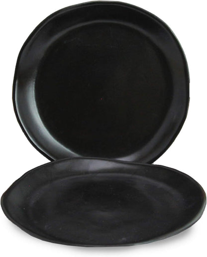 roro Handmade 2-Inch Matte Black Ceramic Pinch Bowls, Set of 6 – Versatile Stoneware for Spices, Condiments, Appetizers & Finger Foods