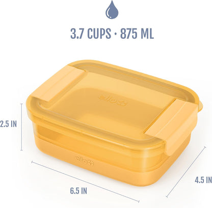 Ello Plastic Meal Prep Set BPA Free Plastic Food Storage Container with Silicone Boot and Airtight Lids, Dishwasher, Microwave, and Freezer Safe.
