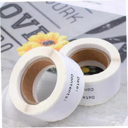 ARTIBETTER 2 Rolls Food Date Labels Adhesive Record Date Stickers for Kitchen DIY Classified Index Paste Waterproof and Sturdy Suitable for Food Storage and Organization