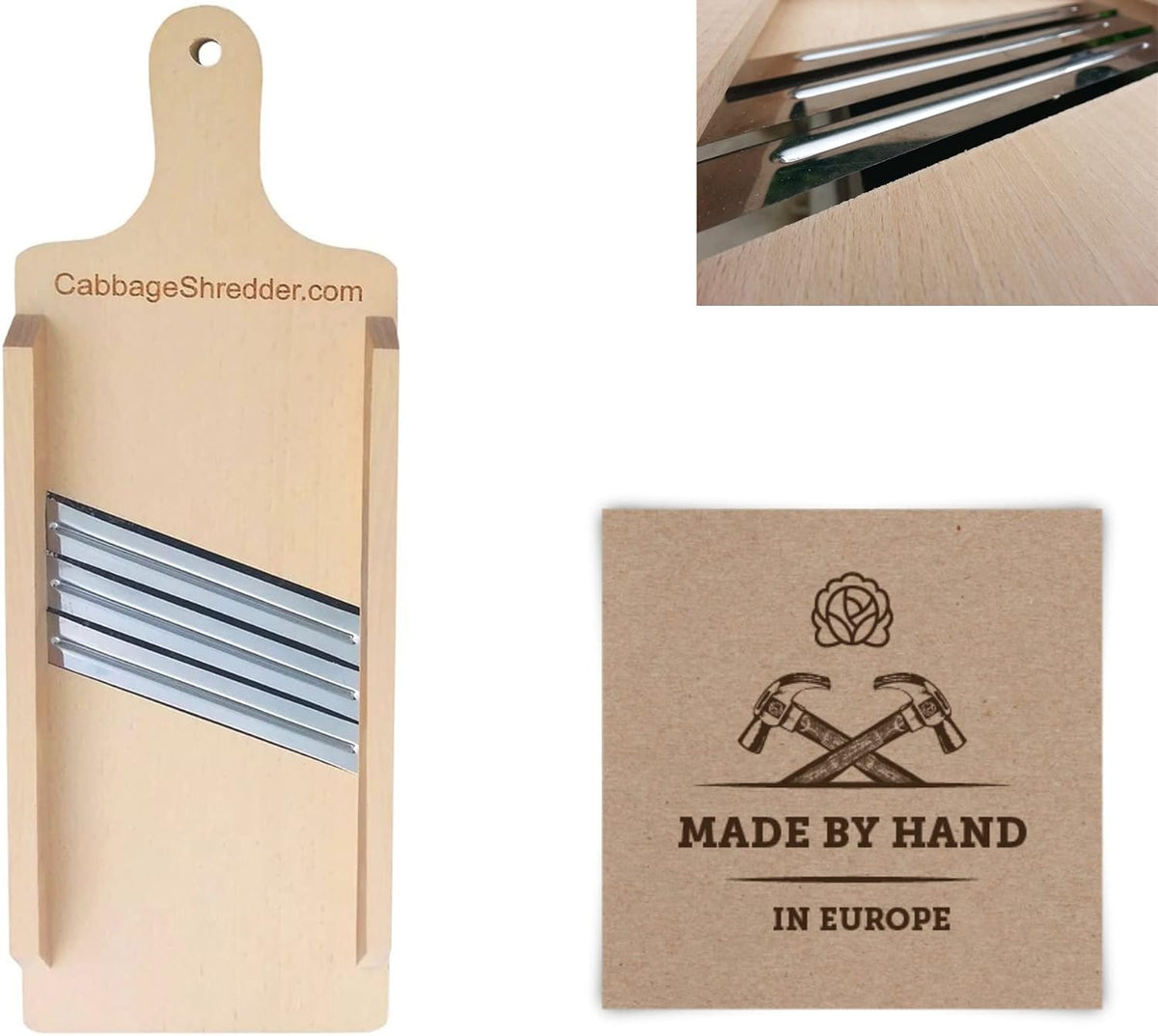Wooden Cabbage Shredder, Vegetable Slicer