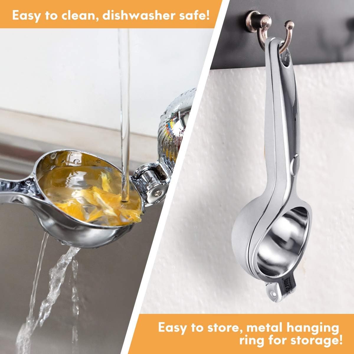8.7" Lemon Squeezer Combo, Manual Citrus Juicer for Limes & Lemons