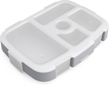 Bentgo® Kids Prints Tray with Transparent Cover - Reusable, BPA-Free, 5-Compartment Meal Prep Container with Built-In Portion Control for Healthy Meals At Home & On the Go (Mermaids in the Sea)