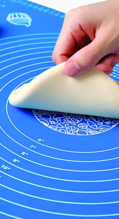 Silicone Baking Mat for Pastry Rolling Dough with Measurements (20" x 16 ", pink)