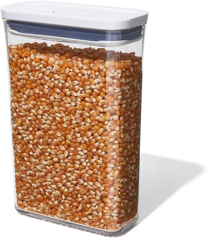 OXO Good Grips POP Container – Airtight 1.7 Qt for Coffee and More Food Storage, Rectangle, Clear