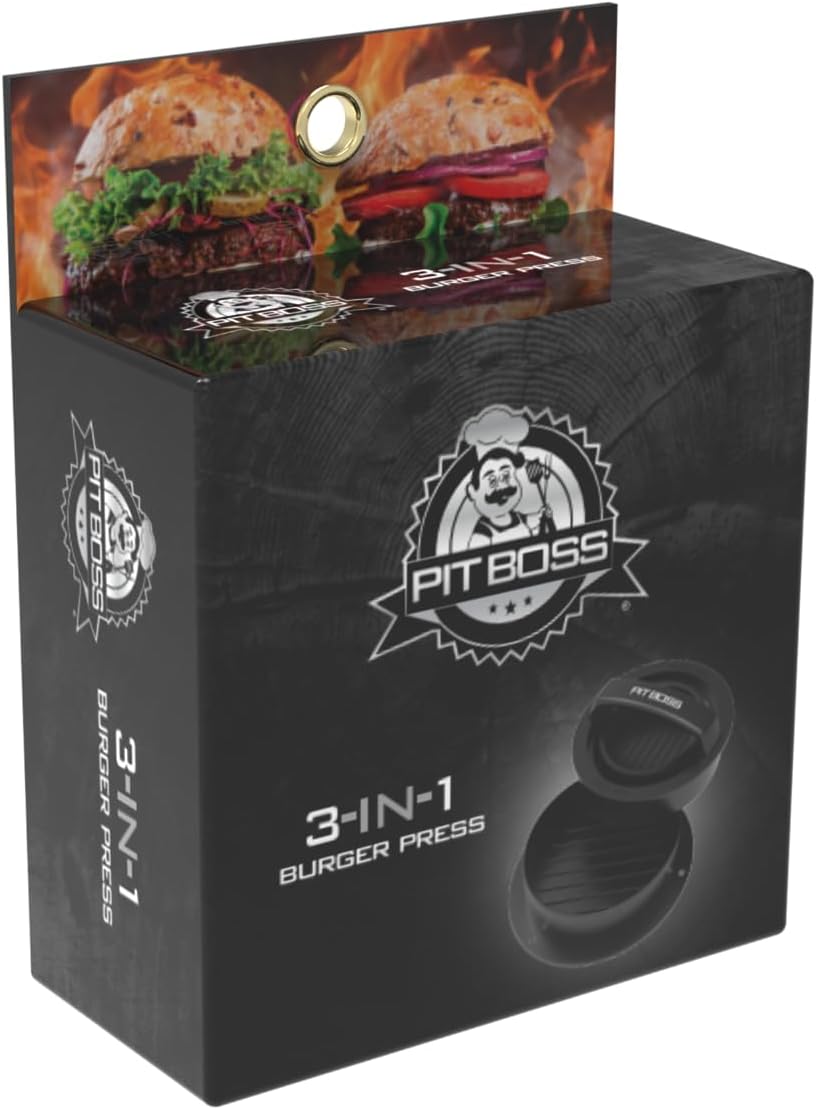 Pit Boss 3-In-1 Burger Press, Black