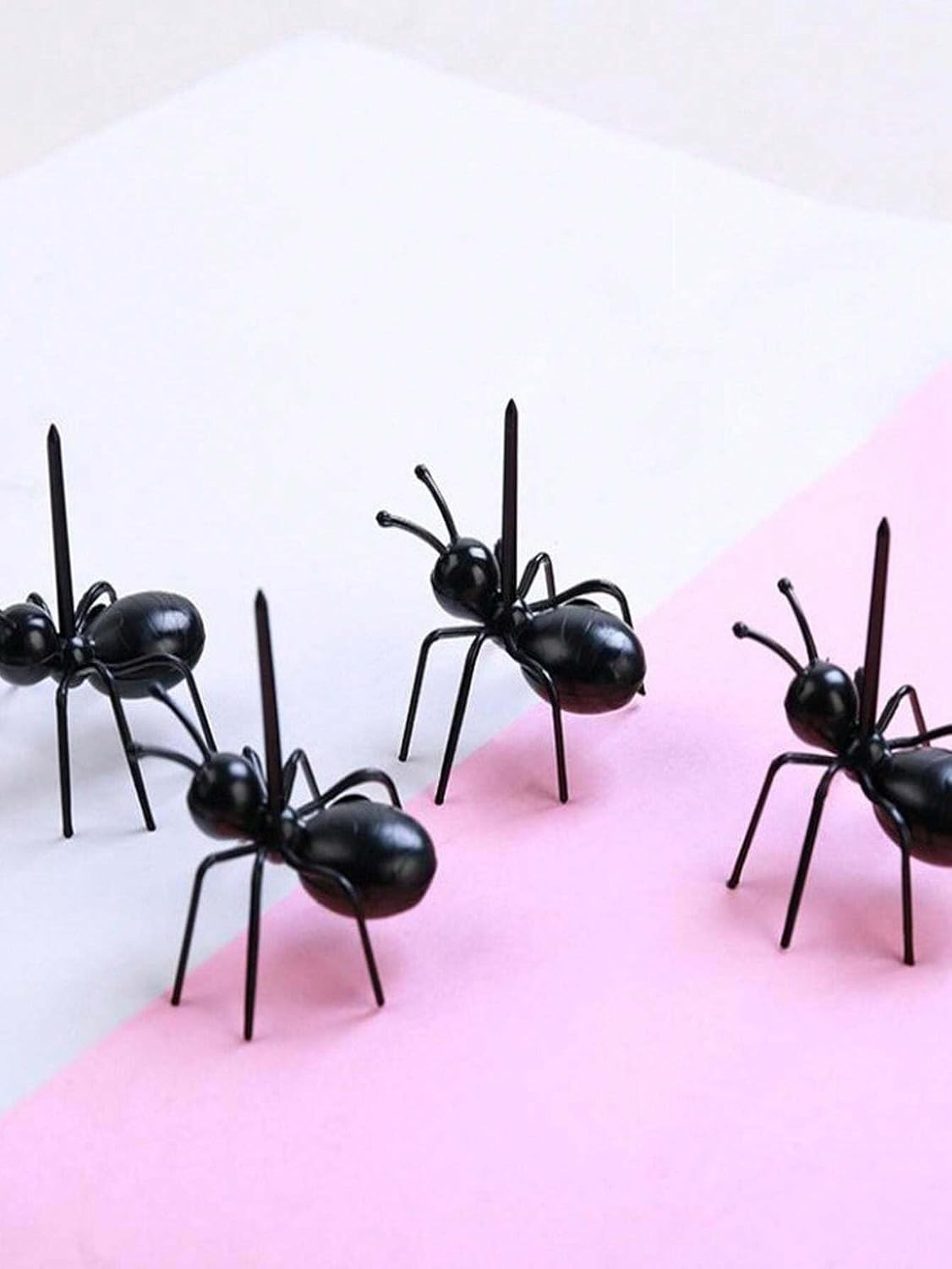 36pcs Party Ants & Hardworking Ants Series Fruit Picks for Kids Lunch Bento Box, Party Fruit Platter, Bar Cocktail Decor (24 pcs)