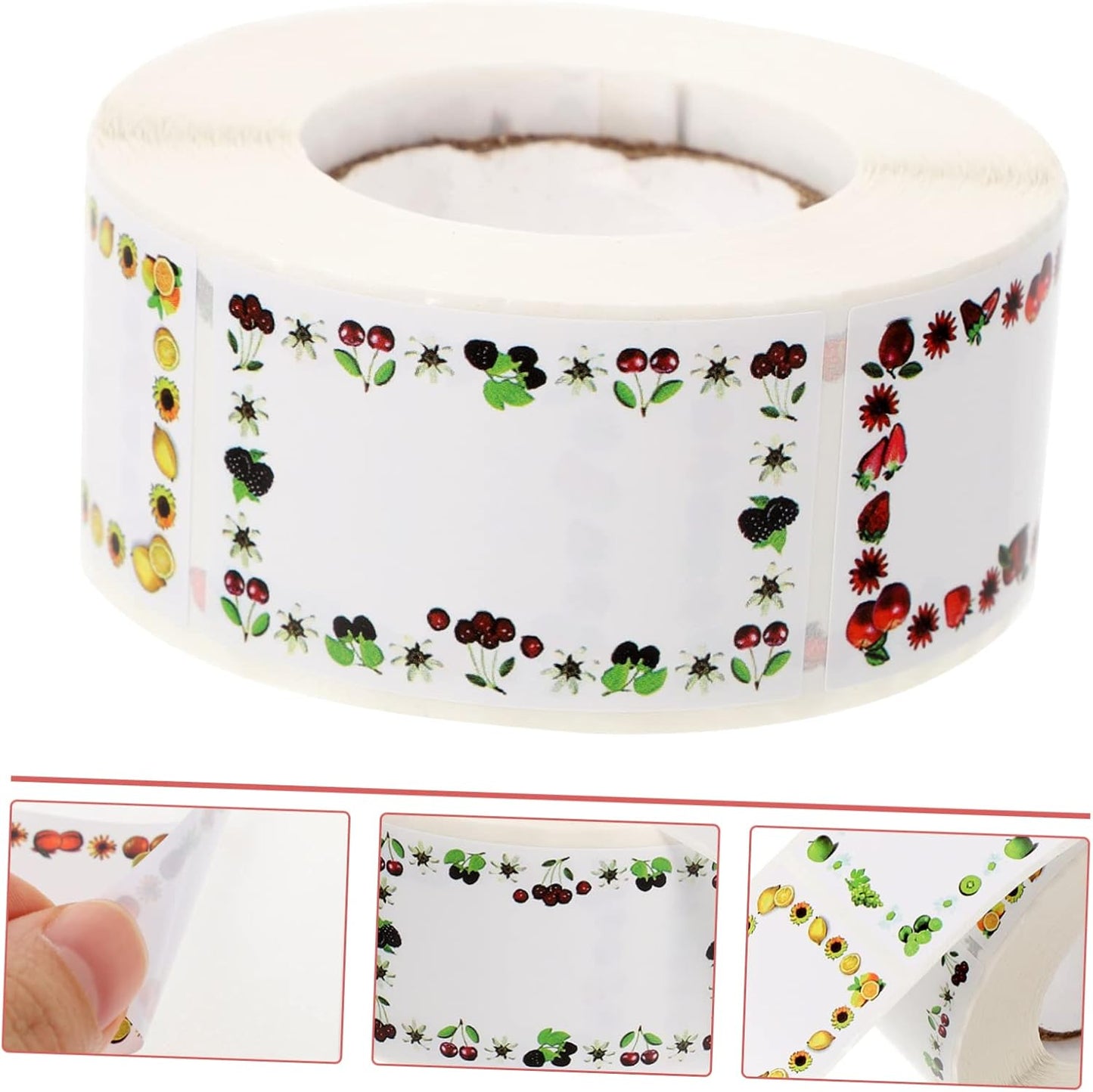 OSALADI Waterproof Self-Adhesive Date Stickers for Food Containers 500 Sheets Removable Label Stickers Oil-Resistant for Pantry Organization and Bottles