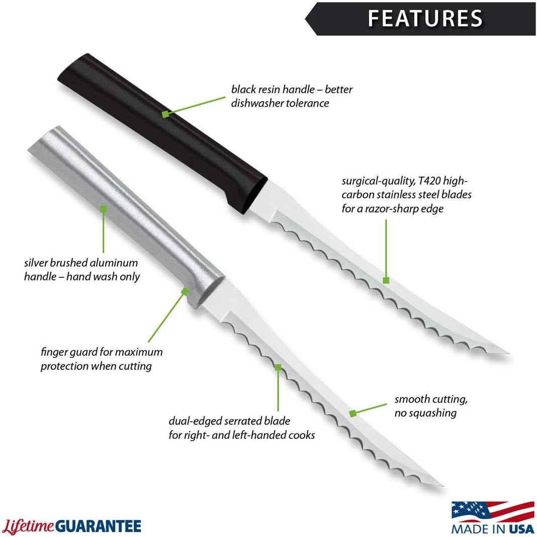 RADA Cutlery Tomato Slicer Knife (R126), Silver