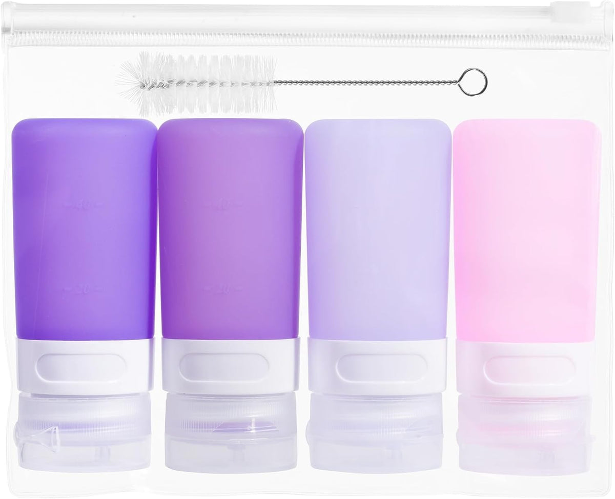MICEBAY 2 oz Condiment Squeeze Bottles, Leakproof Salad Dressing Container