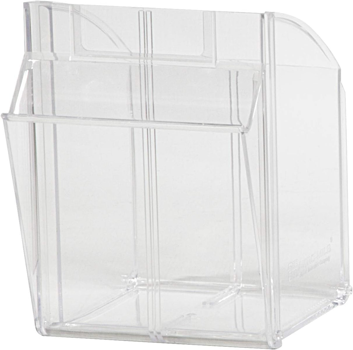 Akro-Mils TiltView Plastic Storage Cabinet with 6 Tilt Out Bins, Horizontal Organizer, Teacher Toolbox, and Office Supply Organizer, 23-5/8" W x 3-1/2" H x 3-3/4" D, Stone