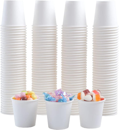 Lamosi 100 Pack 5 oz Paper Cups, Disposable Small Bathroom Cups 5oz, Mini Espresso Cups for Mouthwash, Travel, Party, Picnics, Home