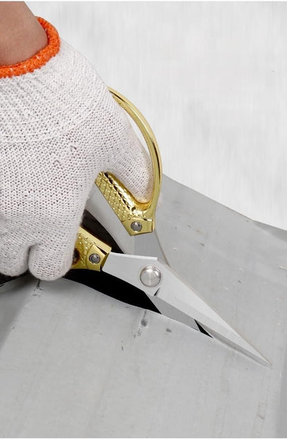 All purpose scissors heavy duty - for kitchen, office, home use, multipurpose Industrial grade scissors (rose gold)