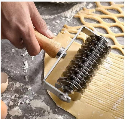 Pastry Lattice Roller Cutter, Stainless Steel Lattice Dough Cutter