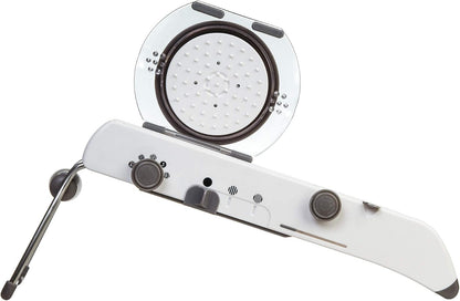 PL8 Professional Mandoline - Versatile Slicer with Adjustable Straight, Waffle, and Julienne Blades, Extra-Wide Stainless Steel Deck, Safety Hand Guard, Non-Skid Feet, and Space-Saving Design