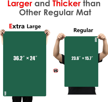 49.2" x 15.7" Large Silicone Mat for Kitchen Counter Protector, Cuttable Silicon Countertop Protector Mat Heat Resistant Mats for Countertop, Cut to Fit Placemat Ship Roll by Foepoge, Black