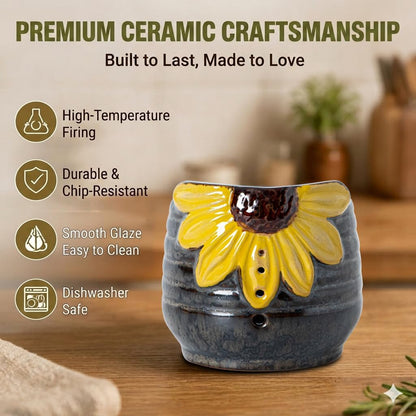 Sunflower Herb Stripper Bowl 4 Size Holes Leaf Stripper Tool Rosemary Thyme