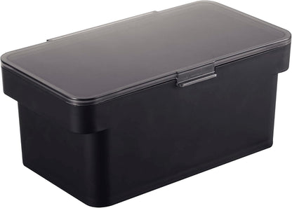 YAMAZAKI Home Tower Airtight Pet Food Storage Container - Cat And Dog Food Holder Bin With Transparent Lid And Handle - Extra Large - Polypropylene - 6.6 Gallons, 25 Liters