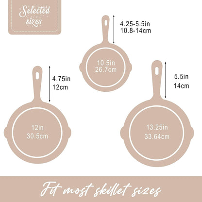 Joyhalo 6 Pack Cast Iron Skillet Handle Cover