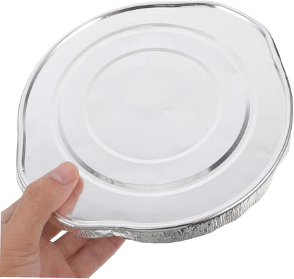 5Pcs Disposable Aluminum Foil Pans with Lids Leakproof Baking Trays for Cooking Roasting and Food Storage for Outdoor Picnics and Meal Prep