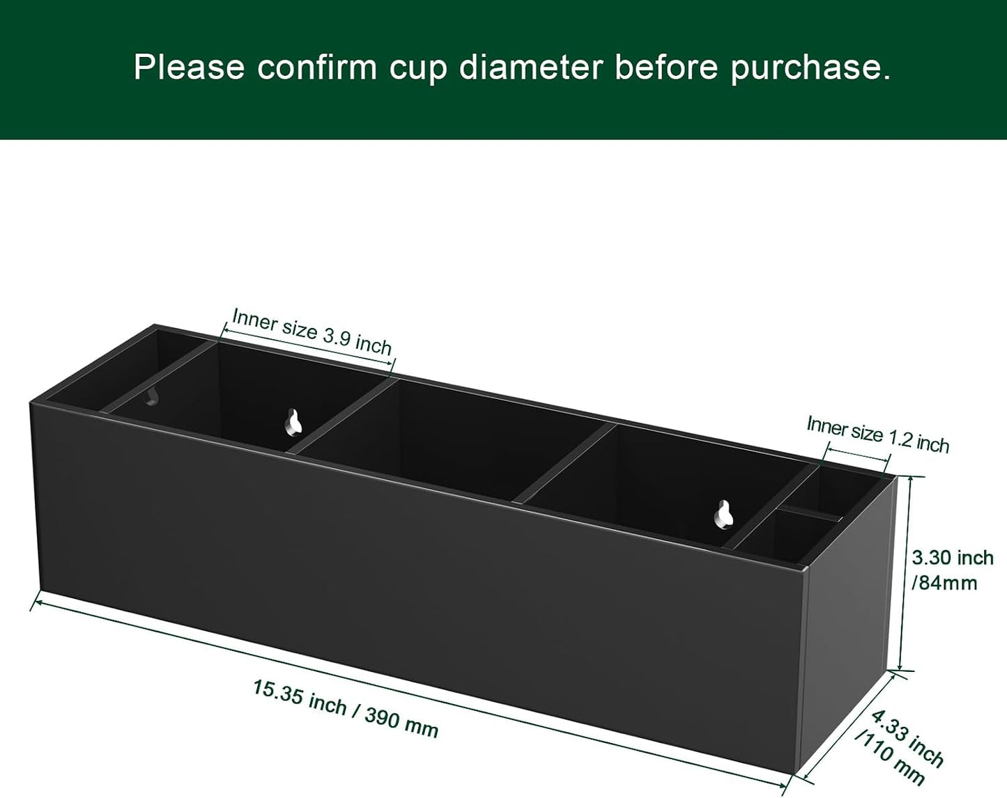 Double Cup Holder with Marker Slot, Party Cup Dispenser Acrylic Cup Organizer Mark Your Cup and Drink Up Caddy Modern Bar Counter Decor, Clear