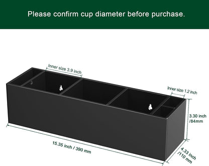 Double Cup Holder with Marker Slot, Party Cup Dispenser Acrylic Cup Organizer Mark Your Cup and Drink Up Caddy Modern Bar Counter Decor, Clear