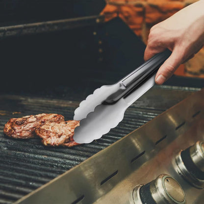 Serving Tongs, Stainless Steel Kitchen Cooking Food Buffet Mini Salad Appetizer Tong Small, Set of 12
