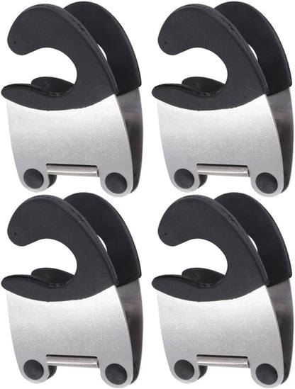 4pcs Stainless Steel Spoon Holder Clip for Pot,
