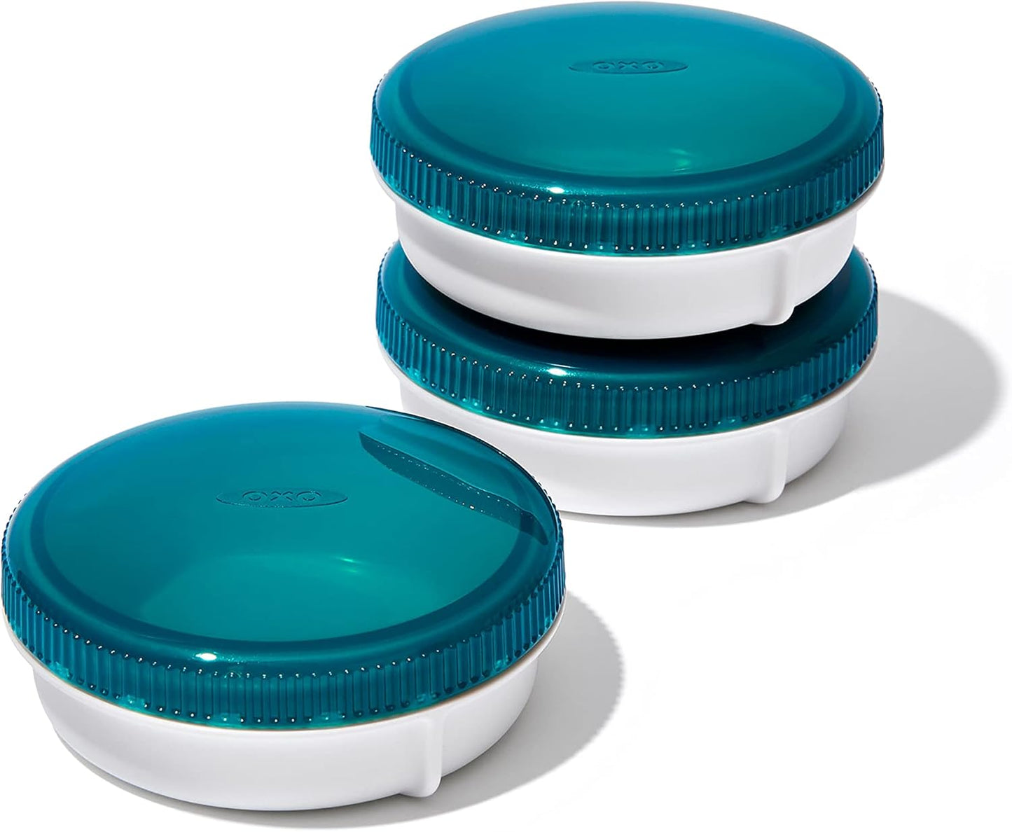 OXO Good Grips Prep & Go Snack & Dip Container, Snack Fuss-Free on the Move, Leakproof Reusable Small Meal Food Storage and Lid, Food Containers with Lids, Snack Organizer, 1.6 Cups/0.4 L