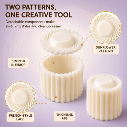 Cookie Press Mold Creative Double Ended Pastry Mold for DIY Pastry Mooncake