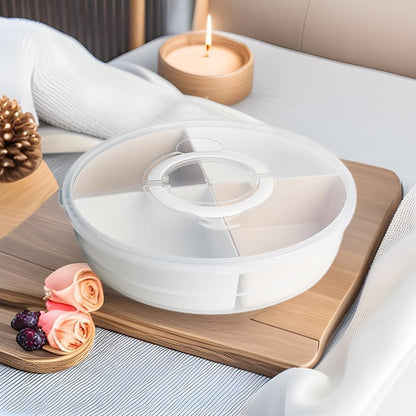 12inch Portable Pie Carrier with Lid and Cupcake Muffin Tart Cookie Fruit Snacks Keeper Food, Pie Carrier Round Pizza Holder Reusable Pie Keeper