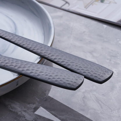 Matte Black Cake Pie Server Set