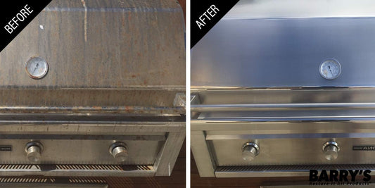 Barry's Restore It All Products - BBQ Exterior/Interior Restoration Kit | 2-in-1 Kit That Cleans The Inside and Outside of BBQ Grills and Permanently removes Scratches, Rust, Discoloration and More!