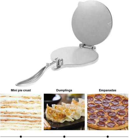 IMIKEYA 6 Inch Tortilla Press, Non-Stick Tortilla Maker for Pizza Dough and Quesadillas, Aluminum Alloy Quesadilla Maker Press for Homemade Pie and Flat Food