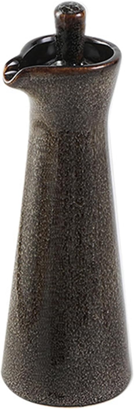 Small Ceramic Olive Oil Dispenser Bottle for Storage Of Oil, Vinegar, Soy Sauce, 120ml / 4oz - Blue