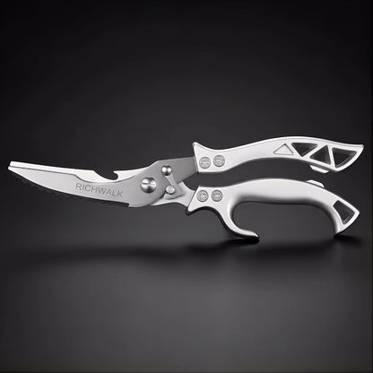 Kitchen Scissors - Heavy Duty Poultry Shears Sharp Cutting Food Chicken Bone Meat Vegetable for Cooking, Multipurpose Stainless Steel Utility Scissors, Safety Lock