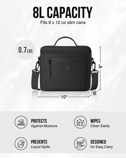 GLORIEROO Insulated Lunch Box Bag Women Girls - Waterproof Leakproof Lightweight Reusable Cooler for School Work Picnic - Back to School