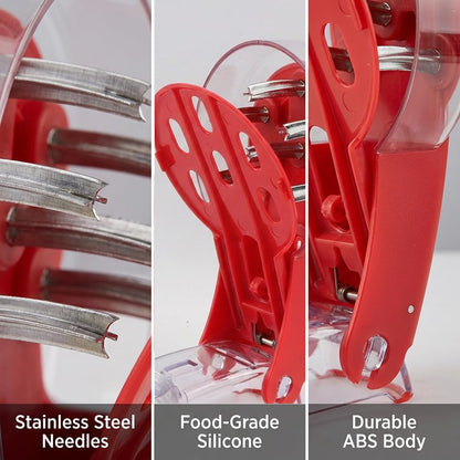 Cherry Pitter Tool, Portable Cherry Corer Pitter with Ergonomic Push Design, Pit 6 Cherries at Once, for Making Cherries Jam, Easy to Use