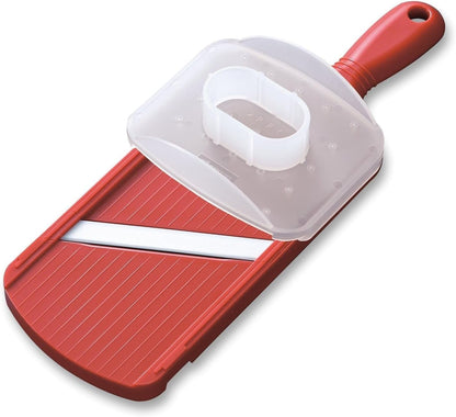 Kyocera Advanced Ceramic Double-edged Mandolin Slicer With Guard, Red