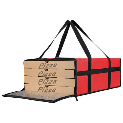 Bodaon Insulated Food Delivery Bag, XXXL Pizza Delivery Bags for Hot and Cold Food, Commercial, Large Capacity Reusable Warming Bag, Catering Cooler Bag for Rideshare, Warmers for Parties (Black, 1Pk)