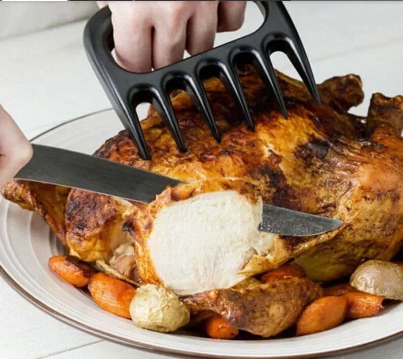 Generic Bear Claw Meat Shredder, 4.5*0.05*4.3 in, Black